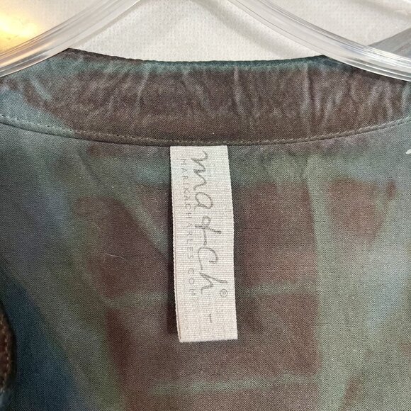 MA+CH Marika Charles Tie-Dye Long Sleeve Blouse - Size 1, Small - Picture 3 of 6